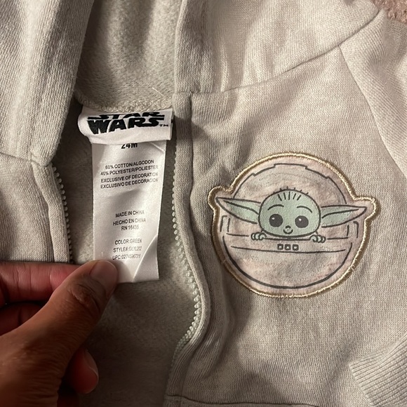 StarWars Baby Yoda Matching Set 24M - Picture 7 of 10